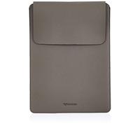 ENTHOPIA Vegan Leather Laptop Sleeve Compatible with MacBook Air 13.6” Inches M2 A2681 (2022) Model | Slim Fit, Soft Lining, Water Resistance Lightweight Laptop Cover |Grey|Case