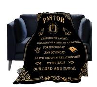 Enthusiasm Pastor Appreciation Gifts Blanket Christian Blankets Pastor’s Appreciation Decorations Unique Gift (150x200cm)