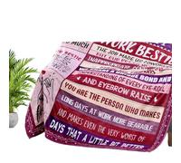 Enthusiasm Work Bestie Gifts for Women, to My Coworkers Work Bestie Gifts Blanket Coworkers Bestie Blanket for Colleagues (150x200cm)