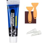 Enthusiastip/Cherishty Weather-Resistant Waterproof Flexible Tire Repair Adhesive, 60ml Tire Repair Adhesive Kit, Multi-functional Waterproof RepairAdhesive Kit W/Tool (1PCS)