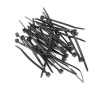 enTie Black Cable Ties 2.5mm x 60mm Nylon 66 UL Approved [50 Pack]