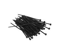 enTie Black Cable Ties 2.5mm x 80mm Nylon 66 UL Approved [50 Pack]