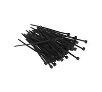 Entie Black Cable Ties 2.5mm X 80mm Nylon 66 Ul Approved (50 Pack)