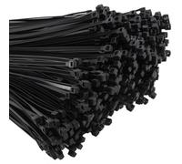 Entie Black Cable Ties 4.8mm X 300mm Nylon 66 Ul Approved (1000 Pack)