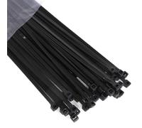 enTie Black Cable Ties 4.8mm x 400mm Nylon 66 UL Approved [50 Pack]