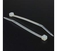 enTie Natural White Cable Ties 2.5mm x 60mm Nylon 66 UL Approved [100 Pack] [60mm x 2.5mm]