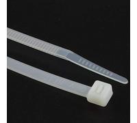 enTie Natural White Cable Ties 4.8mm x 370mm Nylon 66 UL Approved [100 Pack]