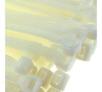 enTie Natural White Cable Ties 7.2mm x 500mm Nylon 66 UL Approved [100 Pack] [500mm x 7.2mm]