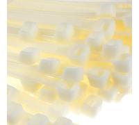 enTie Natural White Cable Ties 7.6mm x 370mm Nylon 66 UL Approved [100 Pack]