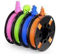 Entina 4 Colors PLA 3D Printer Filament, 1.75MM 200G, 4 Pack, +/- 0.02mm Accuracy, Compatible with 99% FDM 3D Printers & 3D Pens