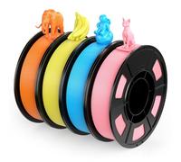 Entina 4 Colors PLA 3D Printer Filament, 1.75MM 250G, High Precision, Easy to Print, Compatible with 99% FDM 3D Printers & 3D Pens