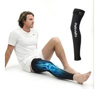 Entire Leg Ice Pack Wrap with Strap and Cutting-Edge Cooling Gel for Cold Therapy, Full Leg Ice Pack for Muscle Soreness & Pain from Foot, Calf to Thigh After Post-Surgery