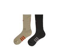 ENTIRE STUDIOS x Adidas logo-embroidered striped socks (set of two) - Black M-L
