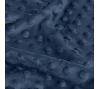 Entisn 3 Yards Minky Dot Fabric 60 Inch Wide Fleece Plush Light Navy | Soft 3D Dot Texture, Resists Pilling And Fuzzing, No-Fray For Easy Sewing, Lightweight All-Season Warmth, Machine Washable