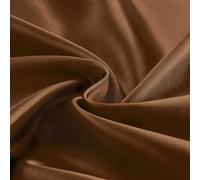 Entisn Chocolate Brown Satin Fabric by The Yard, Silky Fabric 60 Inch Charmeuse Satin Fabric, Soft Cloth Fabric for Wedding Decor, DIY Crafts, Napkins, Bridal Dress, Sewing(5 Yards)