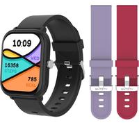 ENTITY Aero Smart Watch Bundle - Black, 51 mm, Pink,Purple,Black