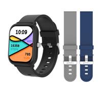 Entity Aero Smartwatch Blue & Grey Silicone Ip68 Mic & Speaker 2.01" Full Touch