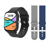 ENTITY Aero Smart Watch Bundle - Black, 51 mm, Silver/Grey,Black,Blue