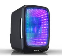 Entity Era LED Gaming Mini Fridge, 4L Capacity, 7 Adjustable Colours, Compact Lightweight Design for Gamers