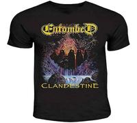 Entombed Clandestine Death Metal Men T-Shirt Black XL