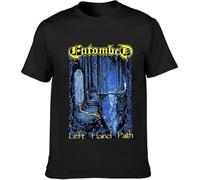 Entombed Left Hand Path Black T-Shirt Unisex S Shirt Graphic Mens Basic Short Sleeve Cotton Casual Tee(XX-Large)