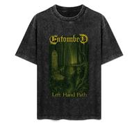 Entombed Left Hand Path Death Metal Music Band Mens T-Shirt Black Unisex Top Tee L