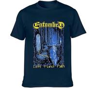 Entombed Left Hand Path T-Shirt Unisex Shirt Graphic Mens Basic Short Sleeve Cotton Casual Tee(Medium)