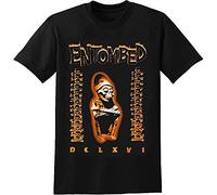 Entombed T-Shirt Graphic Mens Basic Short Sleeve Unisex Cotton Casual T-Shirt Black XL