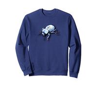 Entomologists Blue Feigning Death Beetle Nerd Insect Lovers Sweatshirt