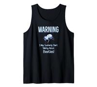 Entomologists Blue Feigning Death Beetle Nerd Insect Lovers Tank Top
