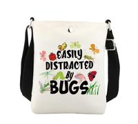 Entomology Gift Bug Insect Gifts for Bug Lovers Easily Distracted By Bugs Crossbody Bag Funny Bugs Gifts Cell Phone Sling Bag