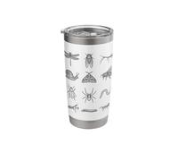 Entomology Insect Species Natural Forms Detailed Study Stainless Steel Insulated Tumbler