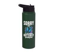 Entomology Lover Insect Lover Sorry Blue Morpho Butterfly Stainless Steel Insulated Water Bottle