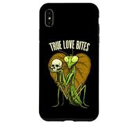 Entomology Praying Mantis Funny Valentine True Love Bites Case for iPhone XS Max