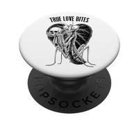 Entomology Praying Mantis Funny Valentine True Love Bites PopSockets Adhesive PopGrip