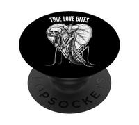 Entomology Praying Mantis Funny Valentine True Love Bites PopSockets Adhesive PopGrip