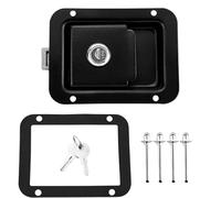 Entrance Door Lock For, Trailer Door Lock Set with Keys, Anti-Russian Weatherproof Security Hardware for Cabinet, Camping, Bedroom