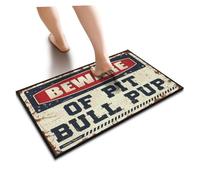 Entrance Door Mat Beware Of Pit Bull Pup Doormat Home Sweet Home Door Mat | Bathroom Stuff Bath Mats For Bathroom Non Slip Camper Decorations For Inside Childrens Room Decor(65X90CM)