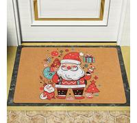 Entrance Door Mat Christmas Mats For Front Door Entryway Rugs Porch Indoor Carpets Washable Christmas Outdoor Mats Xmas Holiday Doormats For Outdoor Entrance Pumpkin Coir Doormat