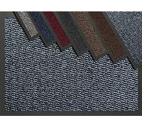 Entrance Door Mat Welcome Barrier Mats Machine Washable Doormats Indoor Outdoor Rug Hallway Runner Non Slip Rubber Floor Mats Shoe Scraper, Kitchen Home Bathroom Office- 90x120cm - Grey/Black
