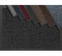 Entrance Door Mat Welcome Barrier Mats Machine Washable Doormats Indoor Outdoor Rug Hallway Runner Non Slip Rubber Floor Mats Shoe Scraper, Kitchen Home Bathroom Office- 40x60cm - Anthracite/Black