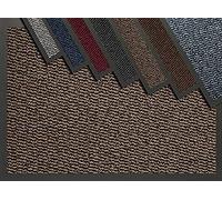 Entrance Door Mat Welcome Barrier Mats Machine Washable Doormats Indoor Outdoor Rug Hallway Runner Non Slip Rubber Floor Mats Shoe Scraper, Kitchen Home Bathroom Office- 80x160cm - Brown/Black