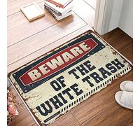 Entrance Mat - Beware Of The White Trash With Designer Quick Drying Bath