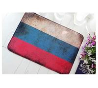 Entrance Mat Retro Russian Flag Door Pad Cotton Entrance Rug Shoes Scraper Machine Washable Carpet 30X18 Inch