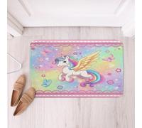 Entrance Mats Pretty Horse Sea Butterfly And Flower Polyester Durable Mat Print Indoor Door Mat For Shower Entrance Kitchen 40X60Cm