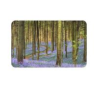 Entrance Rug 40X60cm, Tree Of Bluebell Flowers Entrance Doormat Soft Floor Mat Washable Doormat For Office Indoor Entryway