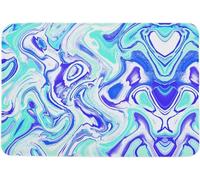 Entrance Rug Abstract Gradient Ripple Fuzzy Lines Easy To Clean Barrier Mat Durable Door Mat For Front Door Patio Bathroom 40X60Cm
