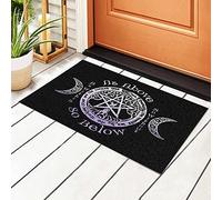 Entrance Rug Wiccan Pagan Witch Tripple Moon Pentagram Indoor Outdoor Mat Funny Door Mat Utility Bath Mat For Kitchen Inside Outside 40X60Cm