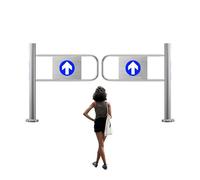Entrance Swing Gate, 90°Opens 1-Way Door, Spring-Loaded Automatic Closure Safety Gate, Entrance And Exit Device, For Warehouse, Library, Retail Environments(1.6x1m/5.25x3.28ft)