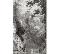 Entrance to the keep Carisbrook Castle Carisbrooke Isle of Wight England seen here in the 19th century. Charles I was imprisoned at the castle in the months prior to his trial. From Picturesque